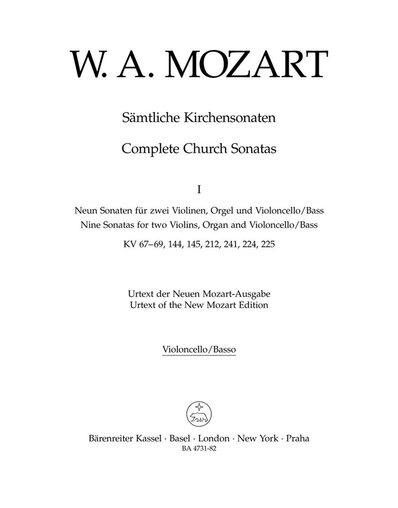 Samtliche Kirchensonaten, Heft 1
